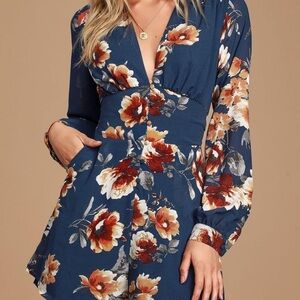 Lulus Floral Long Sleeve Romper